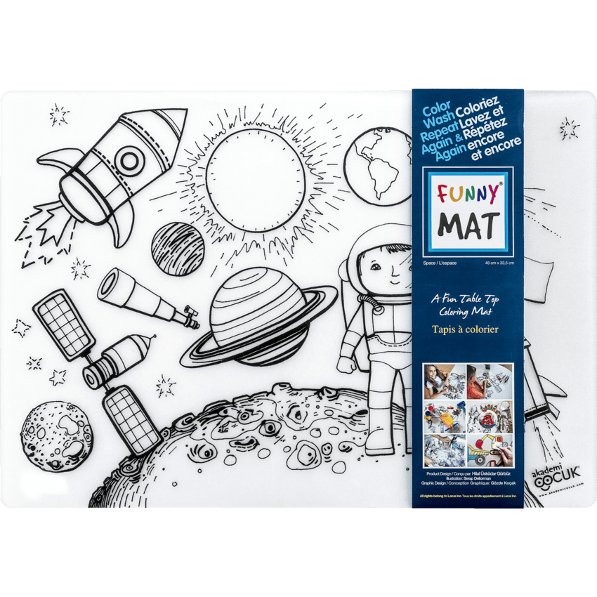 Table Top Colouring Mat, Space Table Top Colouring Mat, Space