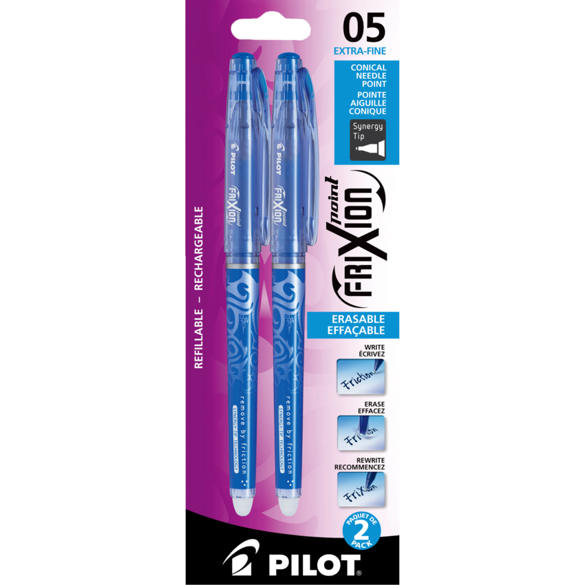 Pilot FriXion® Ballpoint Pen with Synergy Tip, 0.5mm, Assorted Colors,  60/Pack